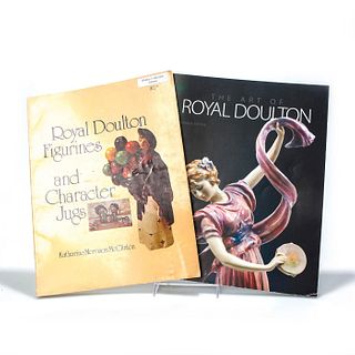 2 BOOKS, ROYAL DOULTON FIGURINES & JUGS, ART OF ROYAL DOULTON