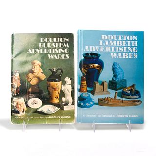 2 ILLUSTRATED DOULTON LAMBETH AND BURSLEM COLLECTOR BOOKS