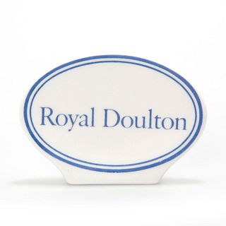 ROYAL DOULTON OVAL SHAPED DEALER TABLE DISPLAY PLAQUE
