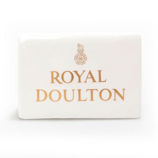 ROYAL DOULTON TRIANGULAR DEALER TABLE DISPLAY PLAQUE