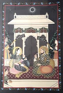 Indian Painting on Silk