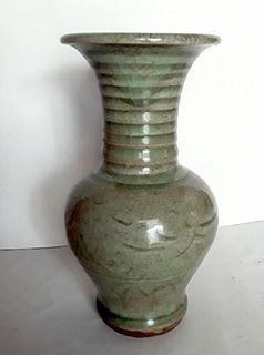 Chinese Southern Song Dynasty Longquan Celadon Vase