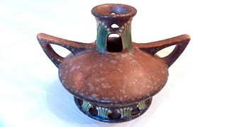 Roseville Pottery Vase, Ferella Pattern
