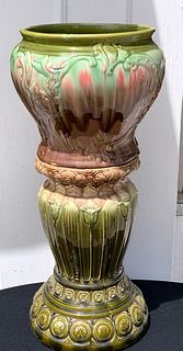 Ohio Pottery Jardiniere and Pedestal