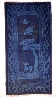 Chinese Peking Pictoral Wool Carpet