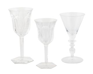 A Group of Baccarat Crystal Stemware