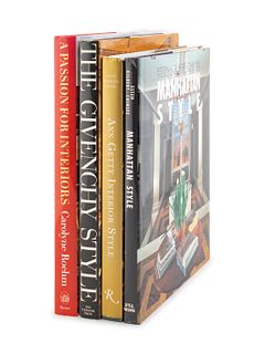 [Interior Design]Four Hardcover Books On Interior Design Style