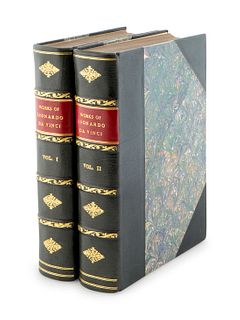 The Literary Works of Leonardo da Vinci - Two volumes
2 quarto volumes 11 1/2 x 8  inches.