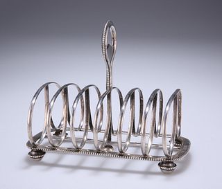 A VICTORIAN SILVER TOAST RACK
 by William Evans, L