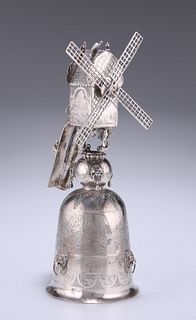 A DUTCH SILVER WINDMILL WAGER CUP
 Late 19th Centu