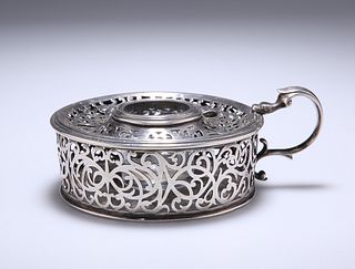 AN EARLY VICTORIAN SILVER INKWELL
 by John Edward 