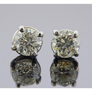 14k Gold Diamond 1.60ctw Stud Earrings 