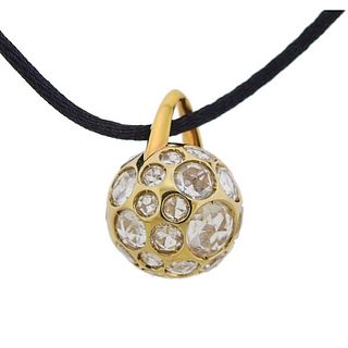 Pomellato Harem 18k Gold Crystal Pendant on Necklace