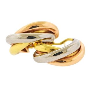 Cartier Trinity 18k Gold Hoop Earrings