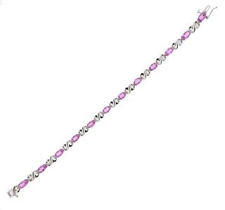 Le Vian 18K Gold Diamond Pink Sapphire Bracelet