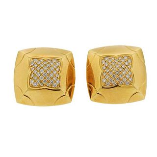 Bvlgari Bulgari Piramide 18k Gold Diamond Earrings
