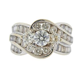 14k Gold diamond Engagement Bridal Ring