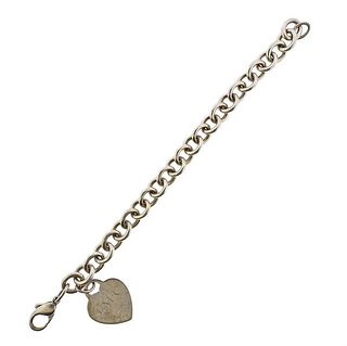 Tiffany &amp; Co Return to  Sterling Silver Heart Tag Bracelet