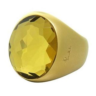 Pomellato Narciso 18k Gold Lemon Quartz Ring