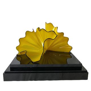 Dale Chihuly Radiant Yellow Persian Art Glass