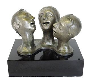 Kahlil George Gibran (American, 1922-2008) Bronze