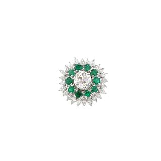 Diamond And Emerald Ring 3.77ct