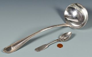 Alabama Silver Ladle and Spoon