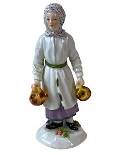 Meissen Porcelain Peasant Girl