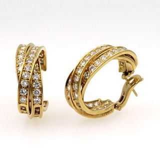 Cartier Cartier In/Out Diamond Row Hoop Earrings