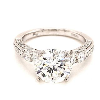 3.00 Carat Round Brilliant Diamond Engagement Ring