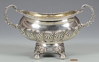 Classical Coin Silver Sugar Bowl, poss. Southern