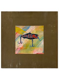 Artist Unknown, Fish Hook Painting Andy Warhol
