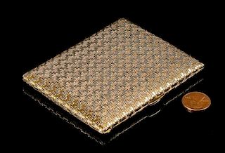 18k Tiffany Cigarette Case, 135.5 grams