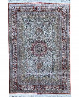 Silk Rug 76 x 48 inches wide