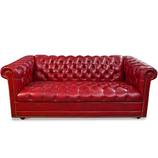 Leathercraft Chesterfield Tufted Sofa Couch