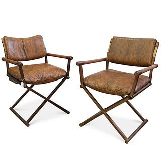 (2 Pc) Pair of Cal-Style Director Chairs