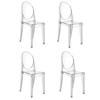 (4 Pc) Set Of Kartell "Victoria Ghost" Chairs