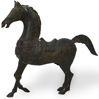 Antique Chinese Bronze Horse Sculpture