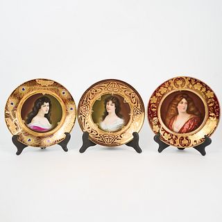 (3 Pc) Austrian Royal Vienna Porcelain Plates