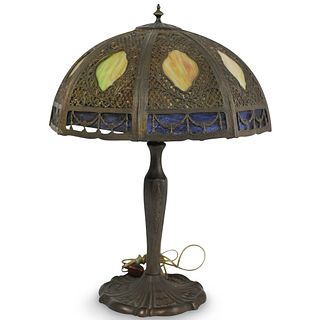 Bradley and Hubbard Style Art Nouveau Lamp