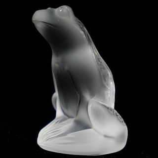 Lalique Crystal Antinea Rainette Frog