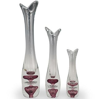 (3 Pc) VAS Vitreum Bud Vases