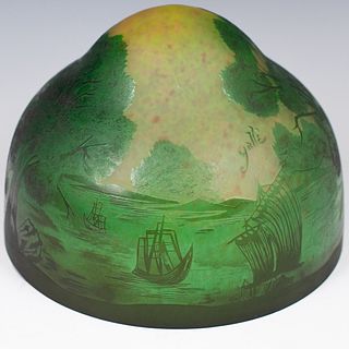 Galle Style Glass Lamp Shade