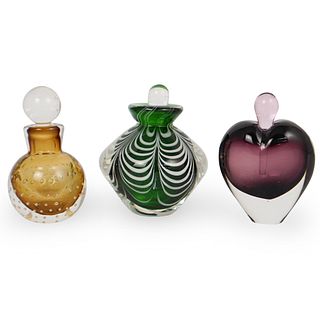 (3 Pc) Perfume Blown Glass Grouping