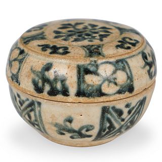 Vietnamese Blue Ceramic Cosmetic Box