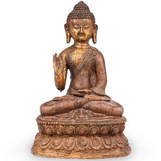 Antique Mixed-Metal Buddha