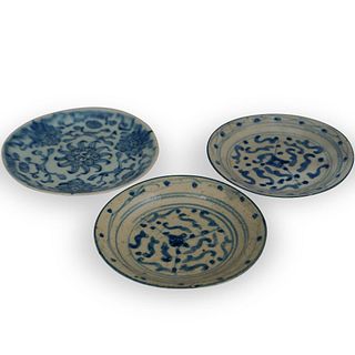 (3 Pc) Chinese Porcelain Plate CollectionÂ