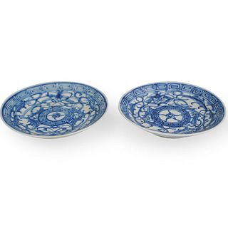 Pair of Chinese Porcelain Saucers