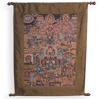 Tibet Thangka Hand Painted Cloth