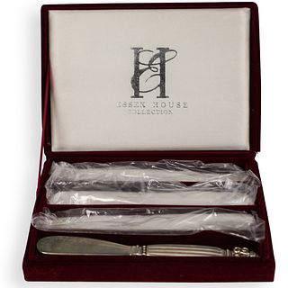(4 Pc) Godinger Silver Plated Butter Knives